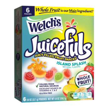 Welch's  Juicefuls  Juicy Filled Fruit Snacks  Island Splash