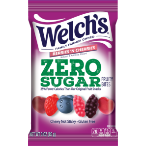 Welch's Zero Sugar Fruity Bites Berries ‘n Cherries